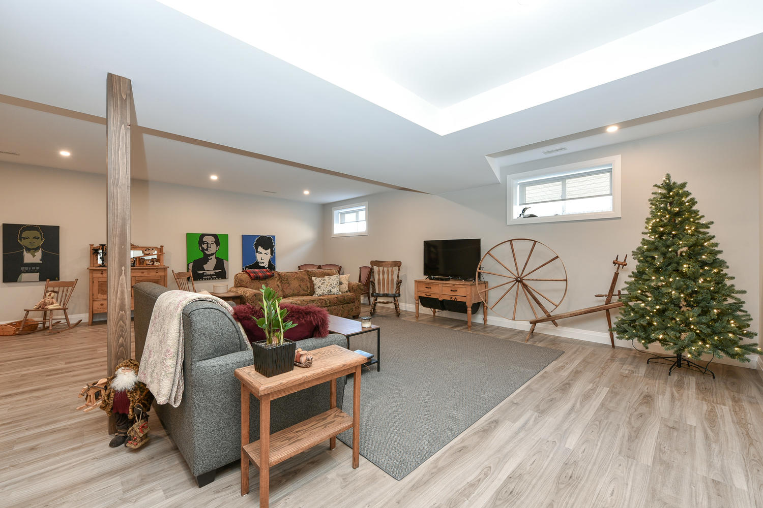 Basement Family Room - Traditional Family Home Project In Renfrew by Kelly Homes Inc.